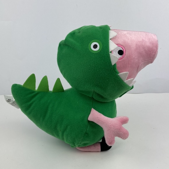 Peppa Pig Rawr & Oink In Dinosaur Costume Plush Stuffed Animal Toy 11” Talks - Picture 6 of 13